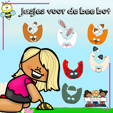 Lesmateriaal jasjes voor een bee bot van auteur katrotje