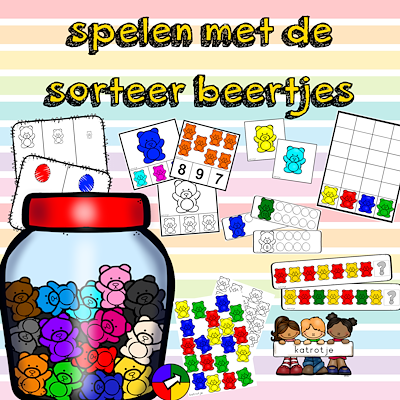 Lesmateriaal spelen met sorteerbeertje van auteur katrotje slide 1