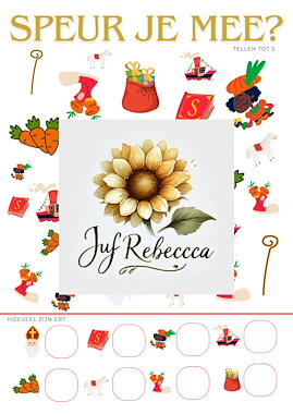 Lesmateriaal Zoekplaat thema Sint van auteur Juf Rebecca