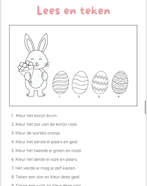 Lesmateriaal Werkboekje pasen groep 1/2/3 van auteur Jufjas slide 3
