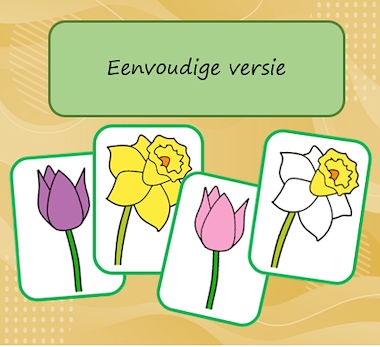 Lesmateriaal Reactiespel (Halli Galli) bloemen van auteur Jabbedabbedoe slide 3