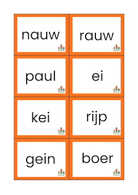 Lesmateriaal Kaboem tweetekenklanken van auteur de beweegjuf slide 2