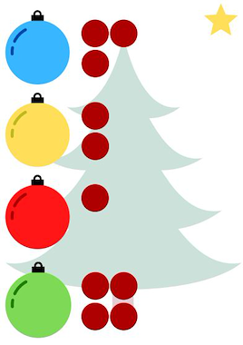 Lesmateriaal Kerstbomen spel van auteur Juf Yente slide 3