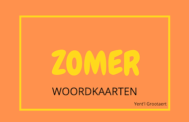 Lesmateriaal Thema zomer: woordkaarten  van auteur LogoYentl slide 1