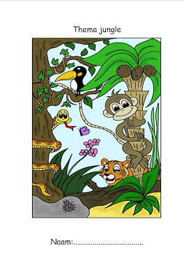 Lesmateriaal Werkboekje jungle groep 2 van auteur Juf Monique