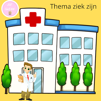 Lesmateriaal thema bundel ziek zijn van auteur Juf Gwenn