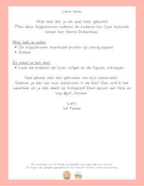 Lesmateriaal Thema Sint: Knippatronen van auteur Juf Femke slide 2