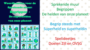 Lesmateriaal Sprekende muur - begrippen - de helden van onze planeet van auteur Little Play Friends slide 2