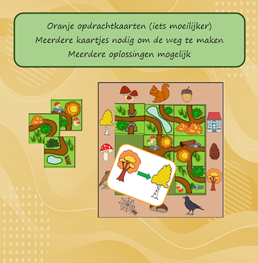 Lesmateriaal Maak een weg in het bos (smartgame) van auteur Jabbedabbedoe slide 3