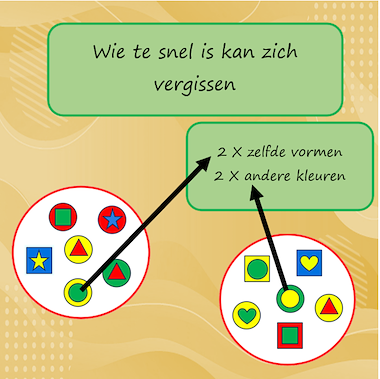Lesmateriaal Dobble vormen en kleuren van auteur Jabbedabbedoe slide 4
