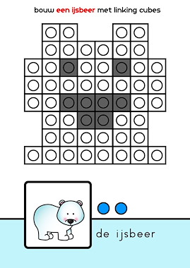Lesmateriaal expeditie Noordpool - opdrachtkaarten linking cubes van auteur Zwaanzinnig onderwijs slide 2