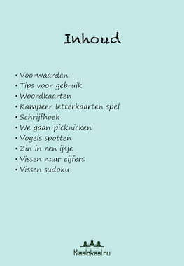 Lesmateriaal Thema kamperen van auteur Monique ter Keurs slide 3