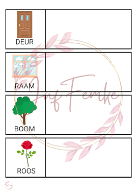 Lesmateriaal mkm woorden naleggen of stempelen van auteur Juffemke flamingoklas slide 3