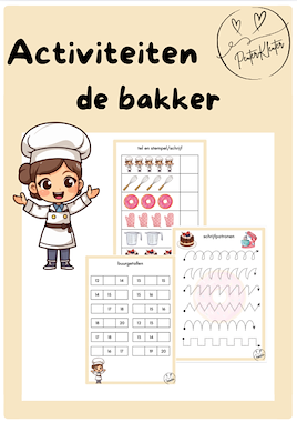 Lesmateriaal De bakker - activiteiten van auteur PeuterKleuter