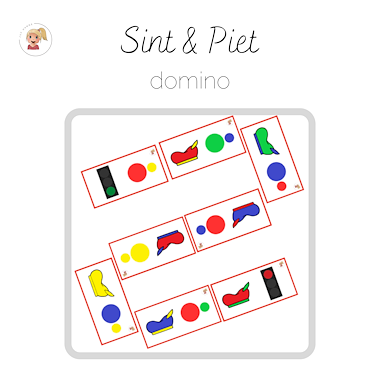 Lesmateriaal Sint & Piet - domino van auteur Juf Hanne_