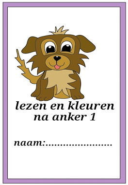 Lesmateriaal Lezen en kleuren na anker 1 van auteur Juf Monique