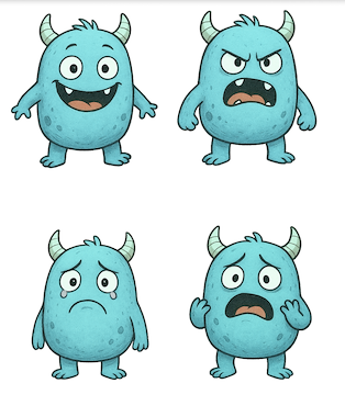 Lesmateriaal Boekenhoekopdracht : emotiemonsters van auteur Katy Janssens slide 2