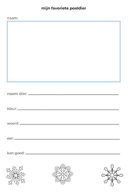 Lesmateriaal werkblad mijn favoriete pooldier van auteur juf tallie