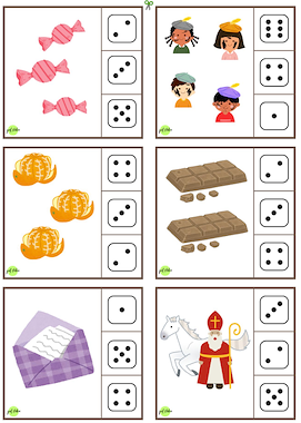 Lesmateriaal Telspelletjes Sinterklaas van auteur Juf Nika slide 4