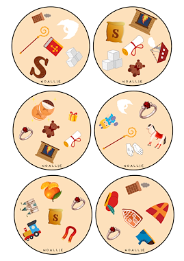 Lesmateriaal Sinterklaas DOBBLE medium van auteur Noallie