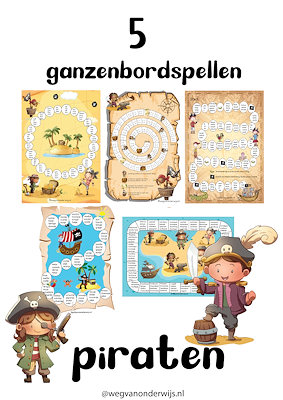 Lesmateriaal ganzenbordspellen  van auteur wegvanonderwijs