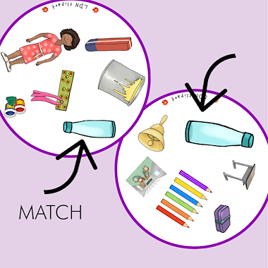 Lesmateriaal Naar school | Dobble / Matching van auteur Meisje Eigenwijsje slide 2