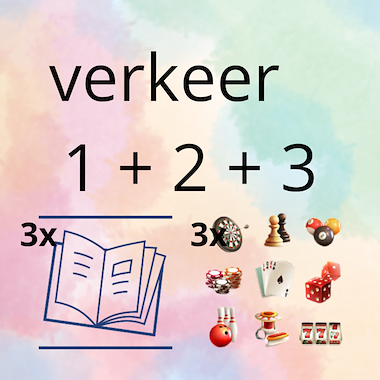 Lesmateriaal AN - het verkeer (delen 1/2/3) - werkbundels + spelpakketten van auteur Peggy Van Rompaey