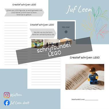 Lesmateriaal Schrijfbundel: LEGO (creatief schrijven) van auteur Juf Leen slide 2