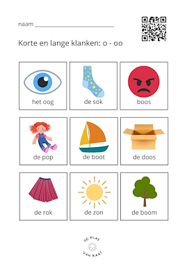 Lesmateriaal Korte en lange klanken van auteur deklasvankaat slide 1
