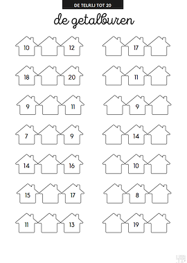 Lesmateriaal Rekenbundel - getalbegrip tot 20 van auteur LeerLaLand slide 3