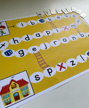 Lesmateriaal Letterganzenbord van auteur Juf Yas slide 2