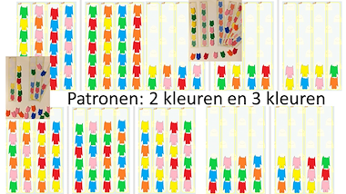 Lesmateriaal kleurrijke monsters - stapelspel van auteur Little Play Friends slide 4