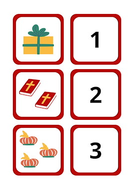 Lesmateriaal Sinterklaas Getallen Memory – Tellen en Hoeveelheden Matchen van auteur Juf_C slide 3