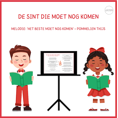 Lesmateriaal De Sint die moet nog komen - Sintlied (zelfgemaakt) van auteur Juf Steffi