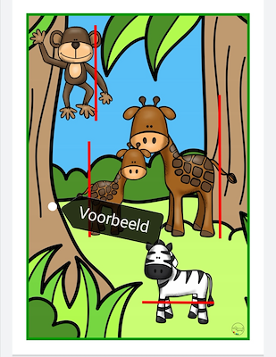 Lesmateriaal Wilde dieren : reken bundel  van auteur JufJoyceKuenen slide 3