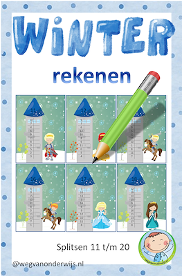 Lesmateriaal Winter rekenpakket groep 3/ eerste leerjaar van auteur wegvanonderwijs slide 2