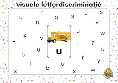 Lesmateriaal Visuele discriminatie: kleine letters van auteur De kleuters van juf Naomi slide 2