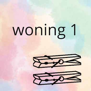 Lesmateriaal AN - mijn woning (deel 1) - spel 2: knijpkaarten van auteur Peggy Van Rompaey
