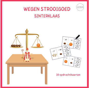 Lesmateriaal wegen - Sinterklaas van auteur Juf Steffi
