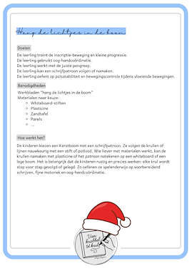 Lesmateriaal Hang de lichtjes in de boom! van auteur Van krabbel tot krul slide 2
