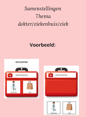 Lesmateriaal Samenstellingen dokter van auteur Kleuterjufshana