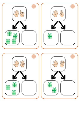 Lesmateriaal Splitskaarten tot 10 van auteur CreaLi slide 4