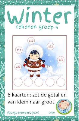 Lesmateriaal Winter reken pakket groep 4/tweede leerjaar van auteur wegvanonderwijs slide 4