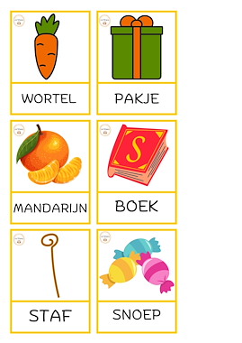 Lesmateriaal Woordkaarten thema Sinterklaas van auteur Juf Shany slide 4