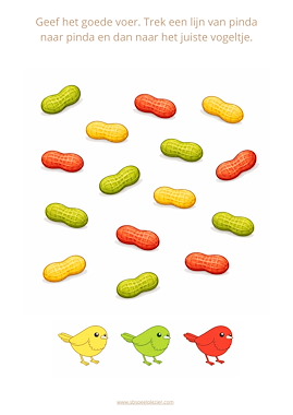 Lesmateriaal Pinda’s voor de vogeltjes van auteur SB Speelplezier