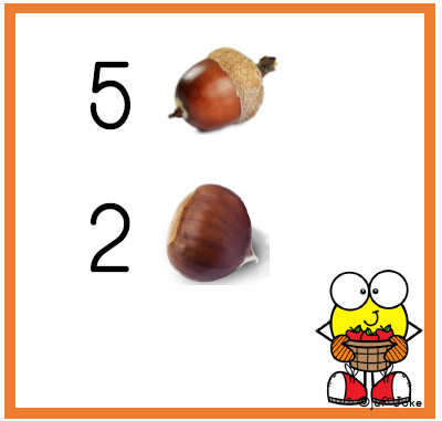 Lesmateriaal Wegen met herfstvruchten van auteur De Klas Van Juf Joke slide 3