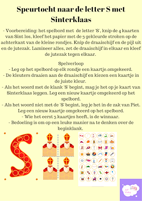 Lesmateriaal Speurtocht naar de S van Sinterklaas van auteur juf Vicky derde kleuterklas