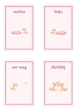 Lesmateriaal Kitten Plaatskaartjes - leren met plaatsbegrippen van auteur Corine Veenendaal slide 3