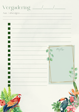 Lesmateriaal Teacher planner / agenda Jungle van auteur Superleerkracht slide 2