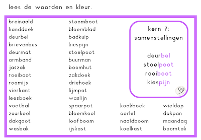 Lesmateriaal Kern 7 pakket van auteur Juf Cindy slide 4